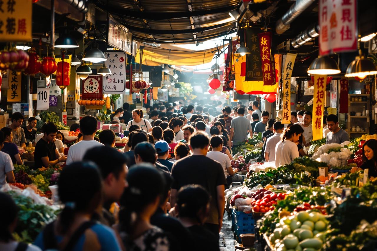 某影帝被拍到独自逛菜市场，接地气形象获网友一致好评